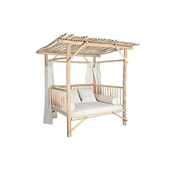 Lit de jardin DKD Home Decor Blanc Naturel 200 x 180 x 200 cm