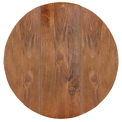 Maison Chic Table de salle à manger,Table à dîner Rond 110x76 cm Bois de manguier massif -GKD58950 pas cher