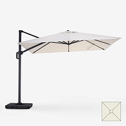 Avis Elios Parasols Parasol de jardin à bras latéral décentré 3x3 Waikiki