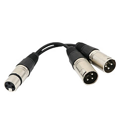 Acheter Câble de Microphone Audio Pro Nickelé XLR Femelle à 2 Mâle