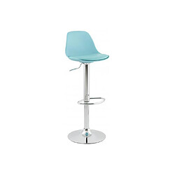 Mes Lot de 2 tabourets de bar design 39x42x104cm Bleu - SUK