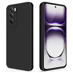 Htdmobiles Coque pour Oppo Reno 12 5G - housse etui silicone gel fine + verre trempe - NOIR