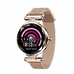 Chrono Montre Connectée Chronus pour femme, traqueur de fitness avec fréquence cardiaque, caméra à distance Bluetooth étanche à la pression artérielle, Montre Connectée compatible pour les téléphones iOS Android iPhone Samsung. Meilleur cadeau(or)