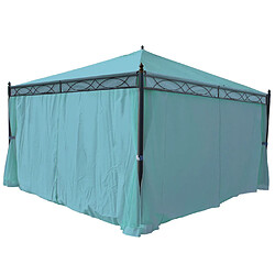 Avis Mendler Lot de 4 côtés pour Pergola Cadiz, panneau latéral de remplacement 4x4m, polyester ~ turquoise