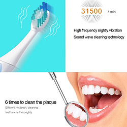 Acheter Wewoo Brosse à dents électrique bleu QYG Q2 IPX7 imperméable à l'eau Sonic à