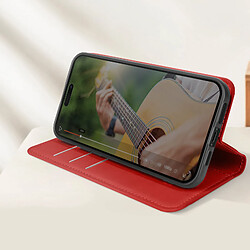 Avis Avizar Étui pour iPhone 15 Plus Portefeuille Fonction Support Wallet Stand Rouge