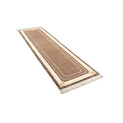 Vidal Tapis de couloir en laine 300x84 brun Darya