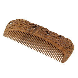 Acheter Peigne à Cheveux en Bois de Santal, Peigne de Massage Anti-statique Démêlant Peigne Bois Poignée 5,98 x 2,17 x 0,39 pouces