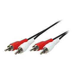 LogiLink Câble audio, 2x RCA mâle - 2x RCA mâle, 2,5 m ()