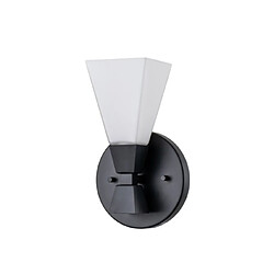 Elstead Lighting Applique murale Salle de bains Bowtie Verre Opale,Acier Noir mat pas cher