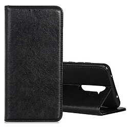 Wewoo Housse Coque Pour OPPO A9 2020 Étui en cuir magnétique avec texture rétro magnifique et Crazy Horse support et fentes cartes Noir