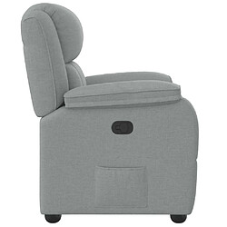 Avis vidaXL Fauteuil inclinable Gris clair Tissu