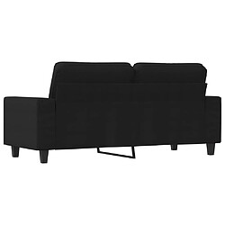 Acheter vidaXL Canapé à 2 places Noir 140 cm Tissu