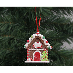 C148 3PCS Christmas Petite maison Pendentif Creative Noël Arbre Décoration Pendentif Décoration de bureau de Noël