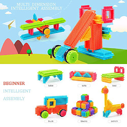 Avis Universal 100 Pièces Formes de Poils Blocs de Construction 3D Carreaux Construction Plaques Jouets Cadeaux pour Enfants Éducation de la Petite Enfance | Blocs d'Interconnexion