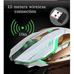 Universal Rechargeable 2,4 GHz Wireless Gaming Mouse Backlight USB Optical Gamer Gamer MICE pour ordinateur pas cher