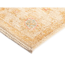 Vidal Tapis de couloir en laine 398x80 beige Kaizar pas cher