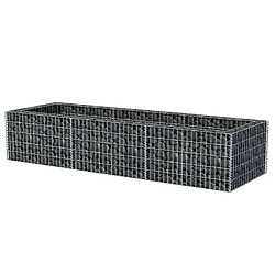 Avis Maison Chic Jardinière,Lit surélevé - Bac à fleurs - pot de fleur à gabion Acier 270x90x50 cm -GKD67204