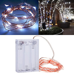 Wewoo Guirlande 2m 3 x AA Batteries alimenté 100LM SMD-0603 LED fil de cuivre String Light Festival lampe / décoration bande de lumière, lumière blanche