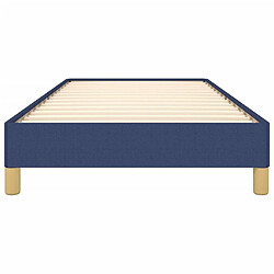 Acheter vidaXL Cadre de lit sans matelas bleu 80x200 cm tissu