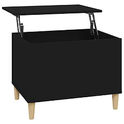 Maison Chic Tabls basse,Table Console pour salon Noir 60x44,5x45 cm Bois d'ingénierie -MN44620