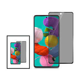 NIS Kit 2 Films Anti-Espion en Verre Trempé Compatible avec Xiaomi Poco M6 4G - Transparent/Noir