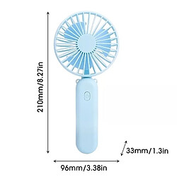 Acheter (Blanc) Mini Ventilateur de Bureau Portatif à Main Refroidisseur à 3 Vitesses Usb Rechargeable