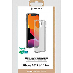 Coque Silisoft souple BigBen Connected Transparent pour iPhone 13 Pro