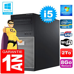 PC Tour DELL 7010 Core I5-2400 Ram 8Go Disque 2 To Graveur DVD Wifi W7 - Occasion