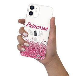 Coque iPhone 12 mini souple transparente Princesse Malgré Moi Motif Ecriture Tendance Evetane pas cher