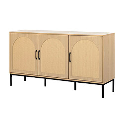 Bestmobilier Nagato - buffet bas - bois - 150 cm