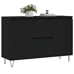 Avis Maison Chic Commode Buffet - Meuble de rangement noir 104x35x70 cm bois d’ingénierie -GKD65920