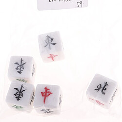 Dés de Mahjong durable pour Jeu de Mahjong