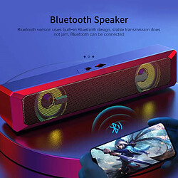 Universal Haut-parleur Bluetooth haut-parleur sans fil câblé haut-parleur basse stéréo ultra-bas lumière LED couleur haut-pareil Bluetooth haut-parleur câblé option | subwoofer (noir) pas cher