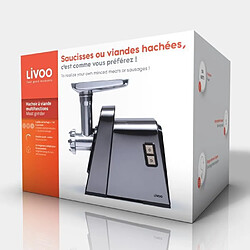 Acheter Livoo Hachoir à viande électrique multifonctions 500W 3 disques en acier inoxydable kit à saucisses disque à biscuits