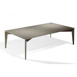 Inside 75 Table basse ROCKY en verre taupe 