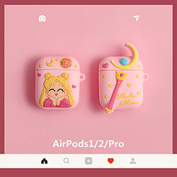 GUPBOO Airpods Coque Housse Étui Protecteur Compatible pour AirPods 3-Silicone de dessin animé de jolie fille