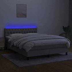 Acheter Sommier à lattes,Cadre à lattes de lit et matelas et LED pour Adulte Gris clair 140x190 cm -MN42560