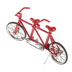 Acheter Échelle 1:16 Vélo Tandem Vélo Modèle Réplique Jouet Collectibles Plein Rouge