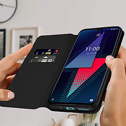 Avis Avizar Étui Wiko Power U30 Clapet Portefeuille Fonction Support Vidéo noir