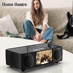 Avis Universal S99 Portable Bluetooth Speaker HiFi Wireless Speaker Stéréo Subwoofer Best Speaker 8000mAh Power Bank Video Player(Le noir)