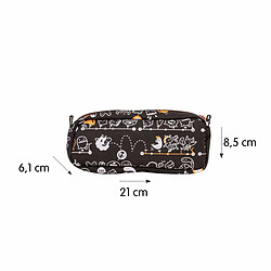 Acheter Trousse Fourre-Tout Double Milan Tandem Noir 21 x 8,5 x 6,1 cm