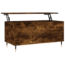 Maison Chic Tabls basse,Table Console pour salon Chêne fumé 90x44,5x45 cm Bois d'ingénierie -MN17874