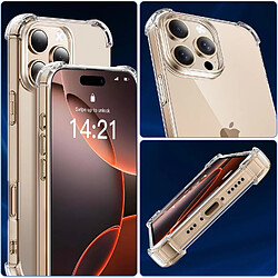 Coque Silicone Transparente Angles Renforces + Verre Trempe et Protection Camera Arriere Pour iPhone 16 Pro Little Boutik®