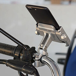 360 Degree Universal Bicyclette en alliage d'aluminium Moto Guidon de moto Porte téléphone portable Porte Xiaomi Samsung 46.4 | Porte téléphone portable Rep.