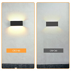 ZMH LED Wall Lights Wall Lights Black - Appliques d'extérieur modernes Chambre à coucher pas cher