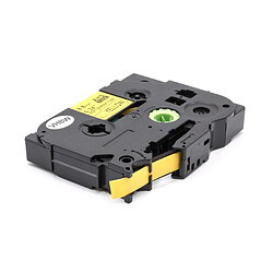 vhbw Cassette de gaine thermorétractable noire sur jaune 8,8mm pour imprimante Brother P-Touch E300, E300VP, E500, E500VP, E550, E550W, E550WVP