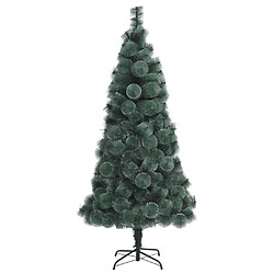 vidaXL Sapin de Noël artificiel avec support Vert 210 cm PET