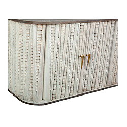 Commode Romimex Blanc Argenté Bois 43 x 83 x 153 cm