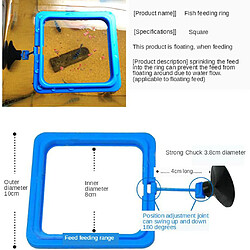 Acheter 2xFood Tray Feeder Square Floating Aquarium Feeding Fish Tank Station